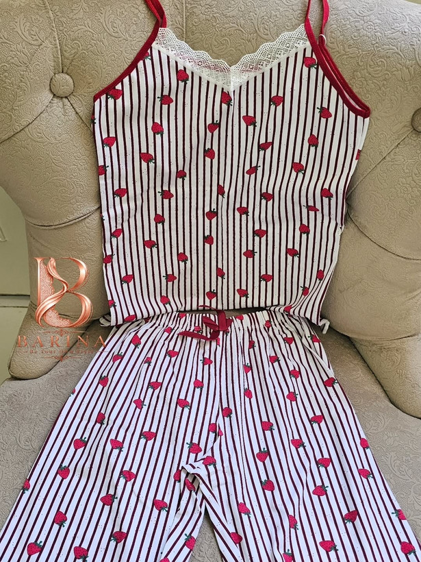 ست لباس راحتی نخی